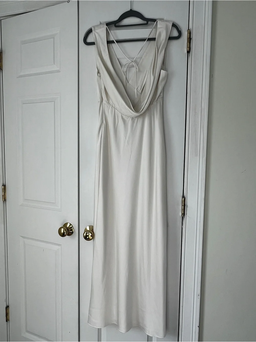 Abercrombie & Fitch Plunge Cowl Back Maxi Dress